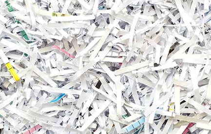 Document shredding in action