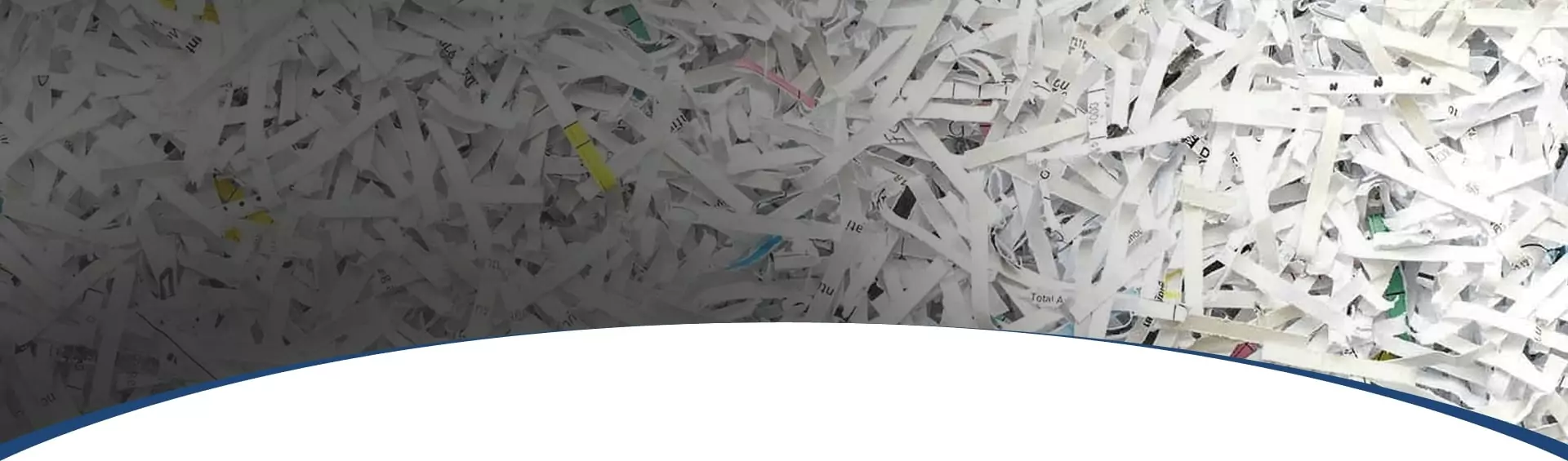 Document shredding banner