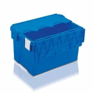 Blue Attached Lid Container