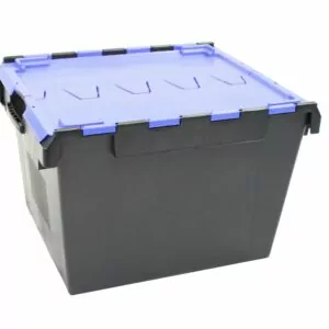 Blue Attached Lid Container