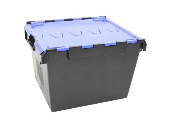 Blue Attached Lid Container